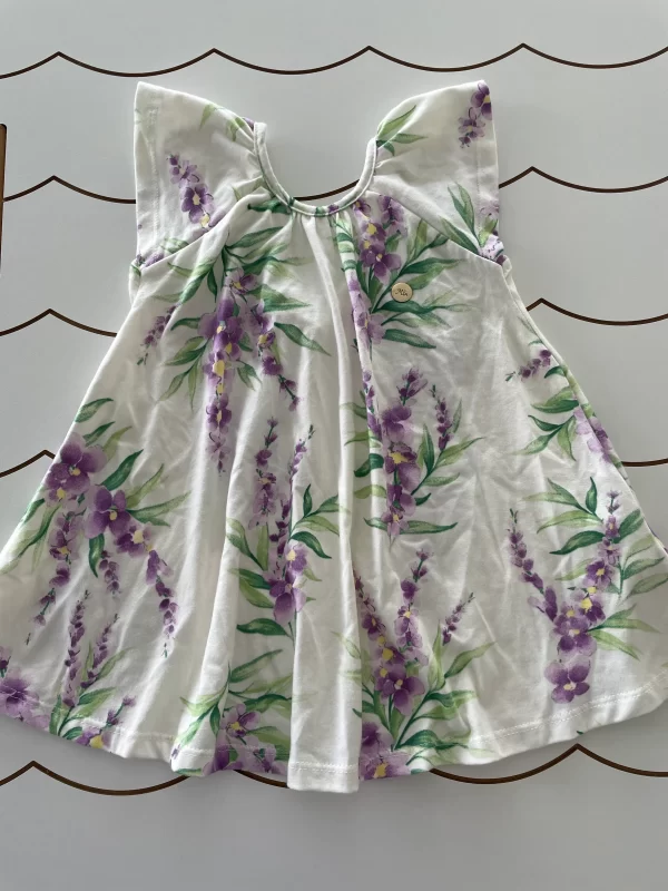 Vestido Infantil Milon  Floral lavanda